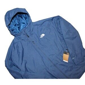 The North Face Antora Rain Hoodie Jacket Mens XXL Dryvent NWT Shady Blue Navy